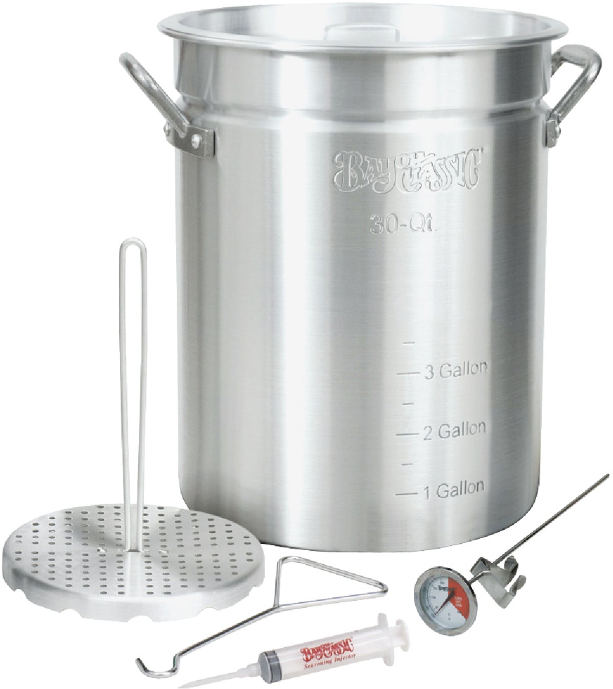 Bayou Classic Outdoor Turkey Fryer Pot With Vented Lid 30 Qt.