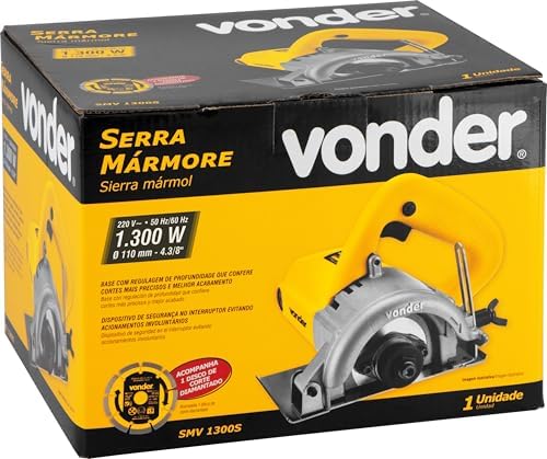 Vonder, Serra M ̈¢rmore, 1.300 W, Smv 1300, Com Disco, Sem Kit De Refrigera??o, 127 V~.