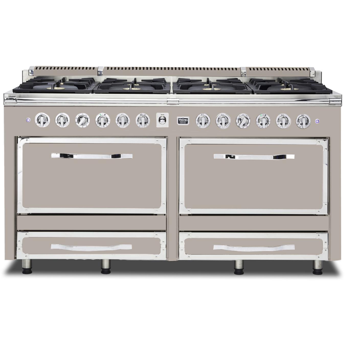 Viking 66-inch Freestanding Dual-Fuel Range with Convection Technology TVDR661-8BPG
