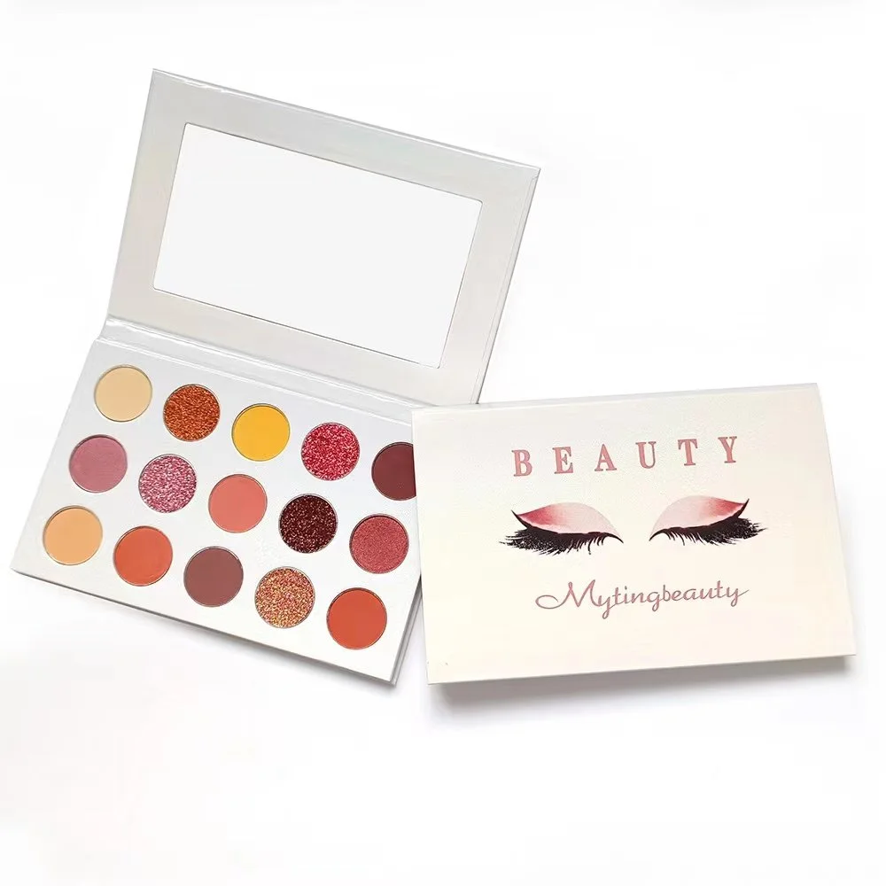 Vegan Custom Label High Pigment 15 Color Eyeshadow Palette