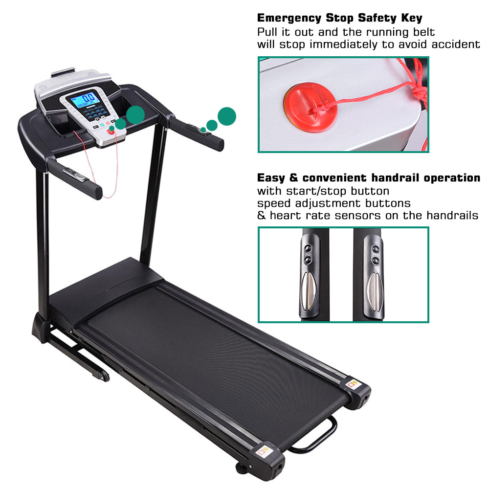 Yescom Folding Treadmill with Speaker 2.25HP 47x17in Running Belt