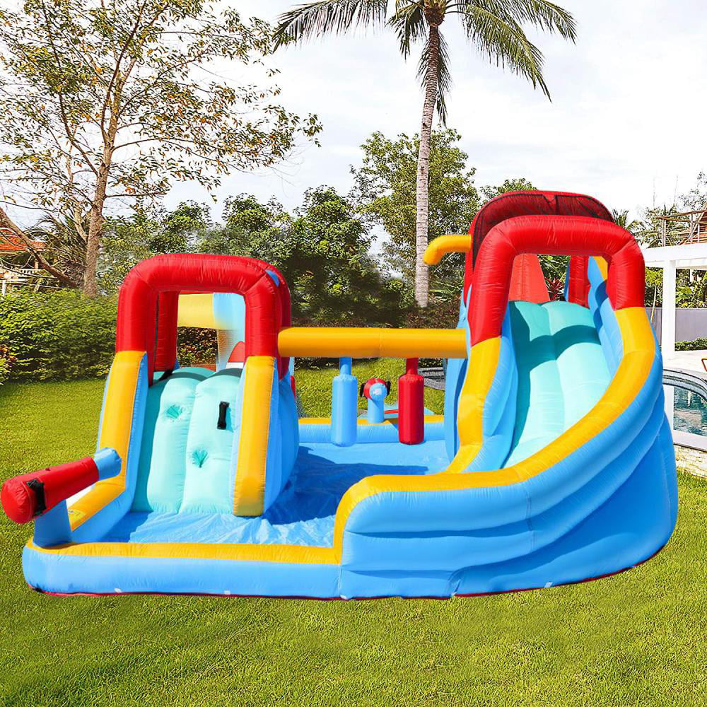 Fbsport Bounce House Inflatable Castle with Air Blower for Toddlers 7 in 1 Bouncy House， Red