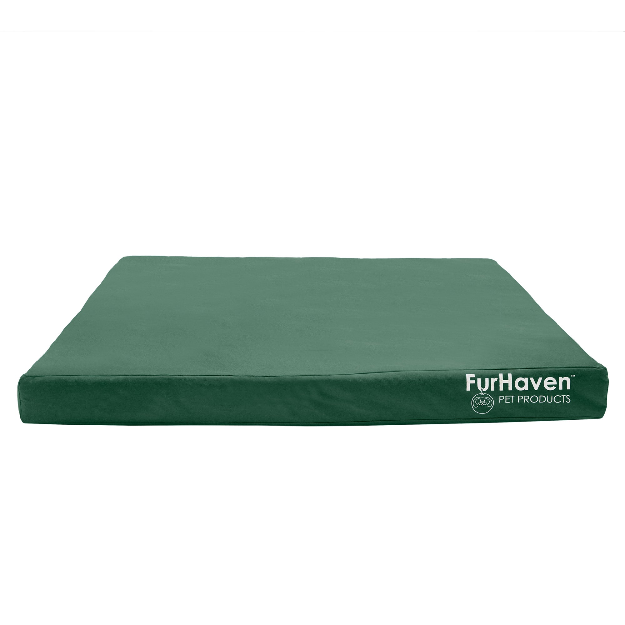 FurHaven | Deluxe Convolute Orthopedic Oxford Indoor/Outdoor Water-Resistant Pet Bed for Dogs and Cats， Forest， Jumbo