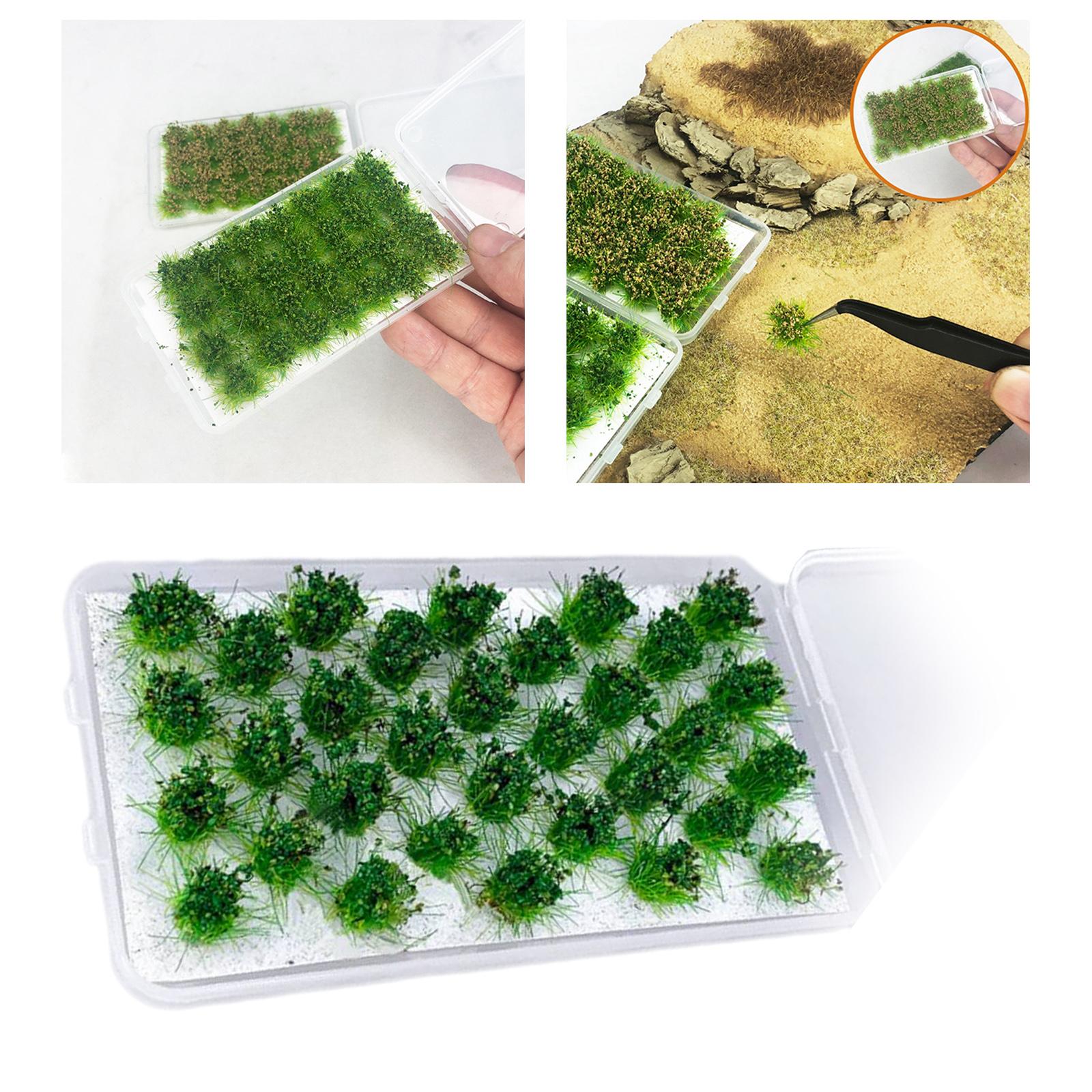 Cluster Grass Tufts Miniature Static Scenery Model Artificial Grass Railway 32 strains
