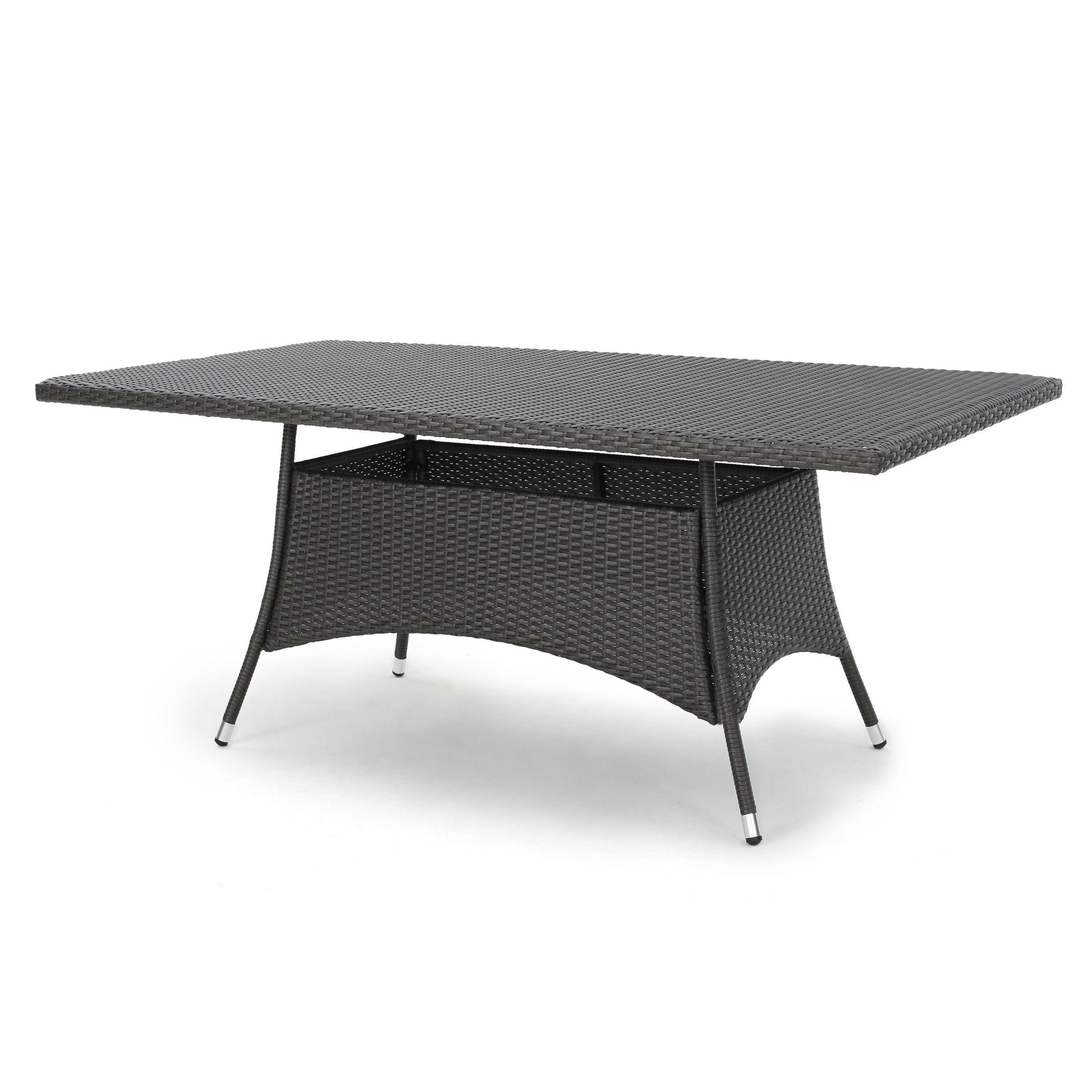Manteo Rectangular Outdoor Wicker Dining Table