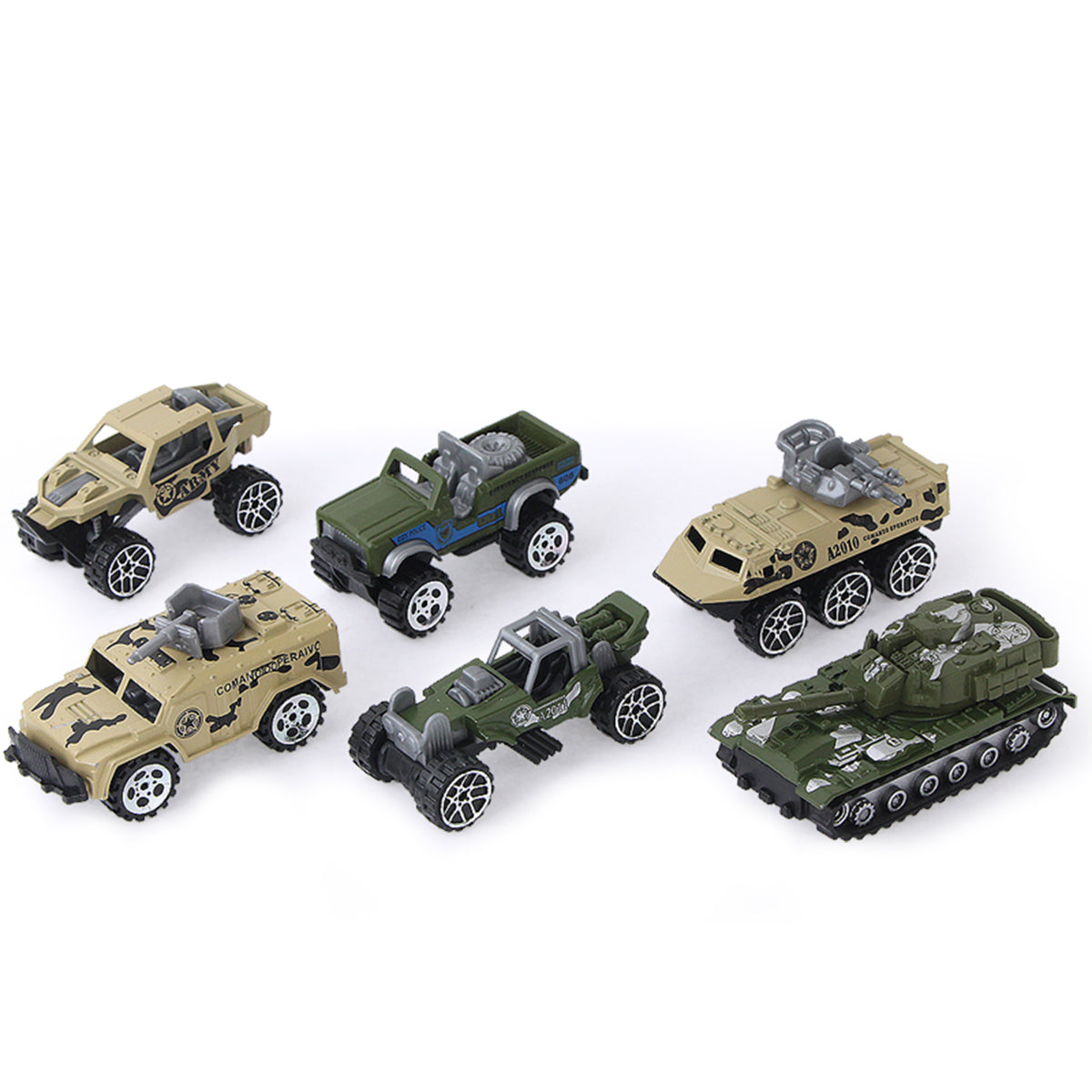 6pcs/Set Alloy Military Cars Die-Cast Tank Toy Metal Vehicle Boys Gift