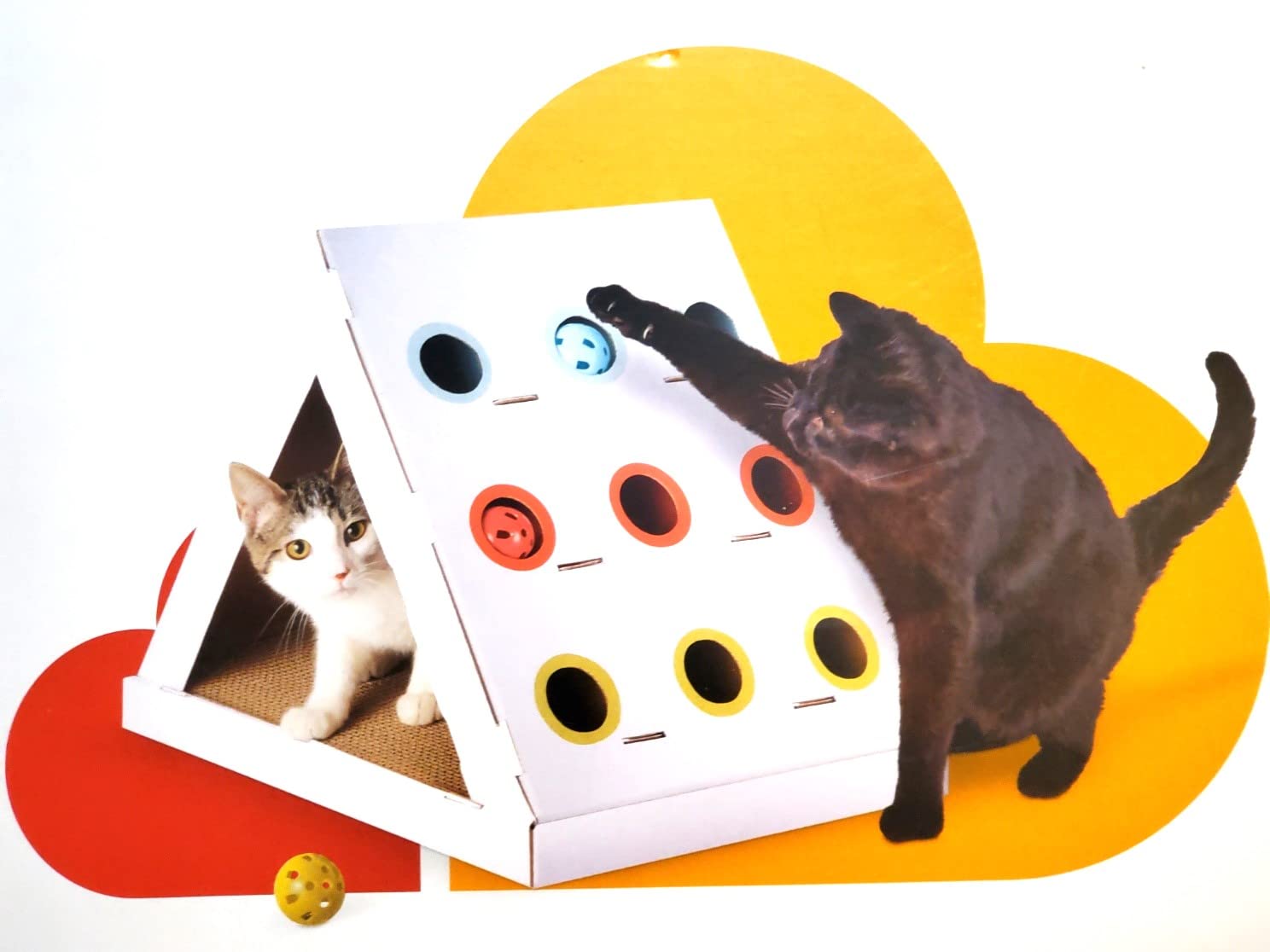 Triangle Puzzle Cat Scratcher - Boots and Barkley