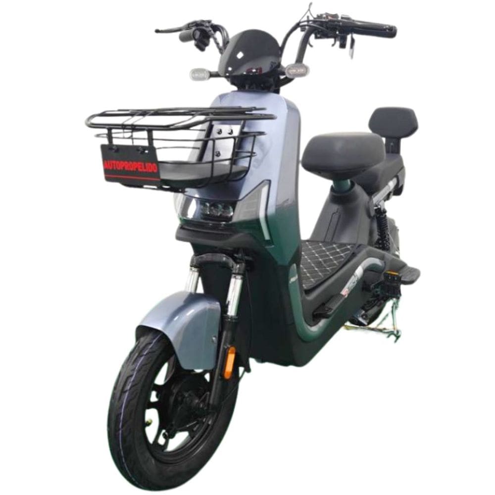 Bicicleta Scooter Elétrica 800W Alarme Cartão NFC Farol LED Eko-7 Duos Cinza