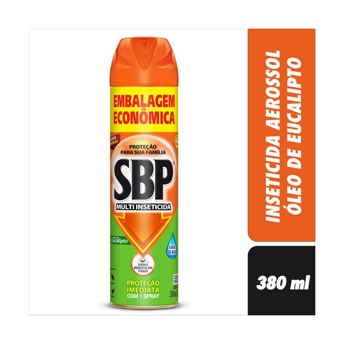 SBP Multi Inseticida Aerossol Oleo de Eucalipto Embalagem Economica 380ml