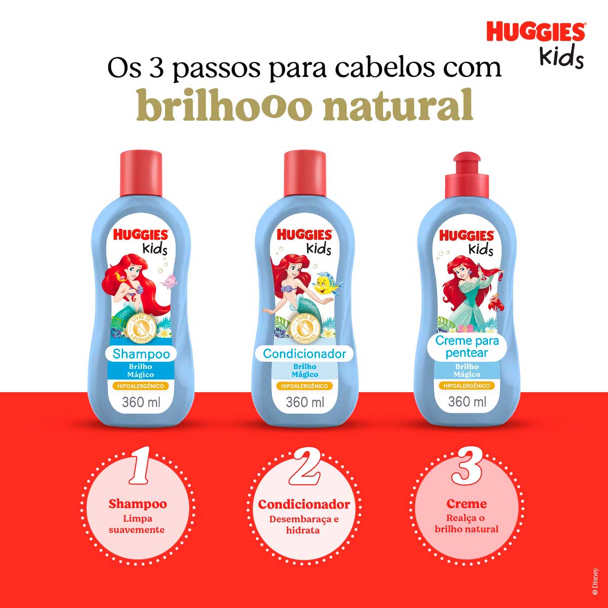 Creme para Pentear Huggies Kids Brilho Magico 360ml