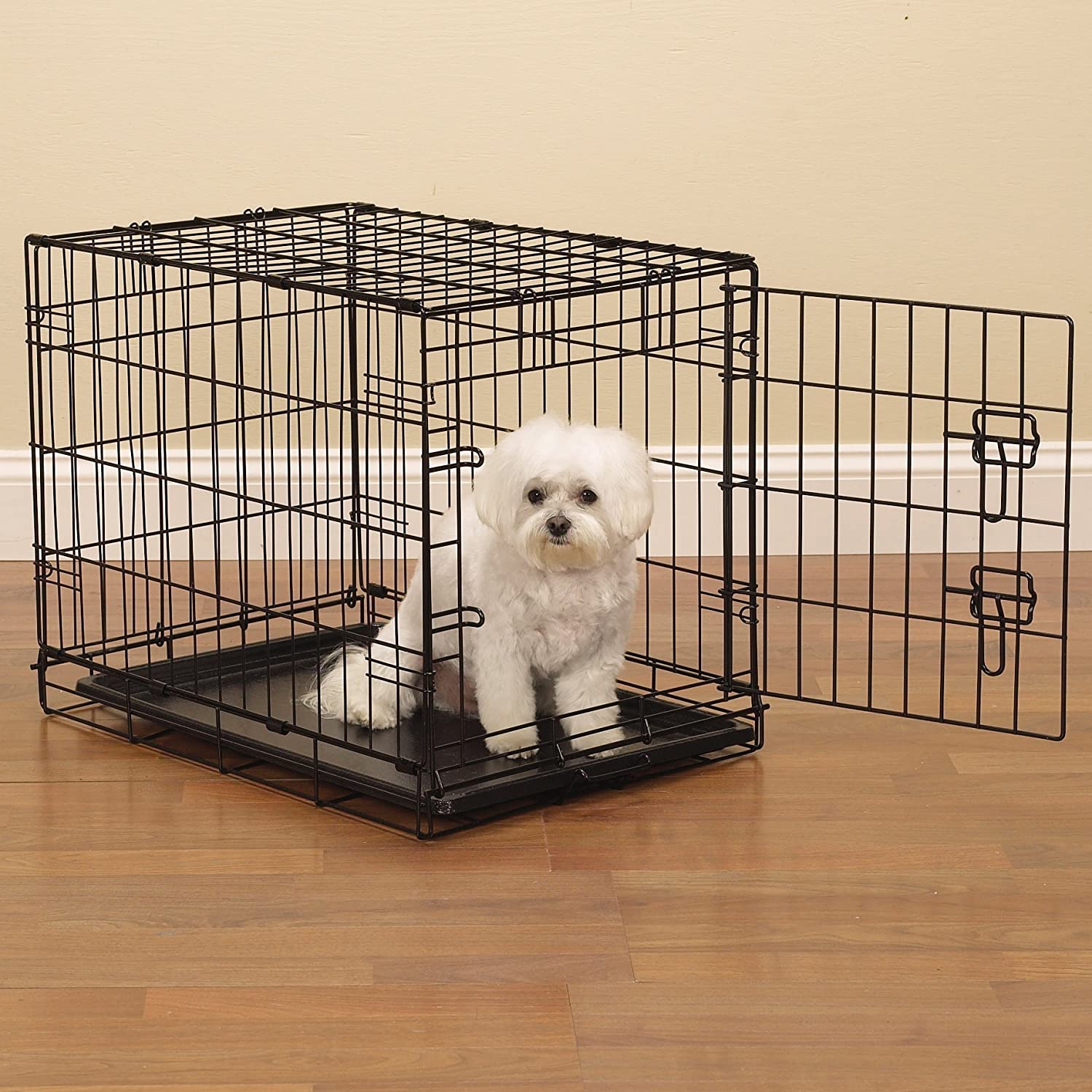 ProSelect Easy Dog Crates for Dogs and Pets - Black;Medium-Large