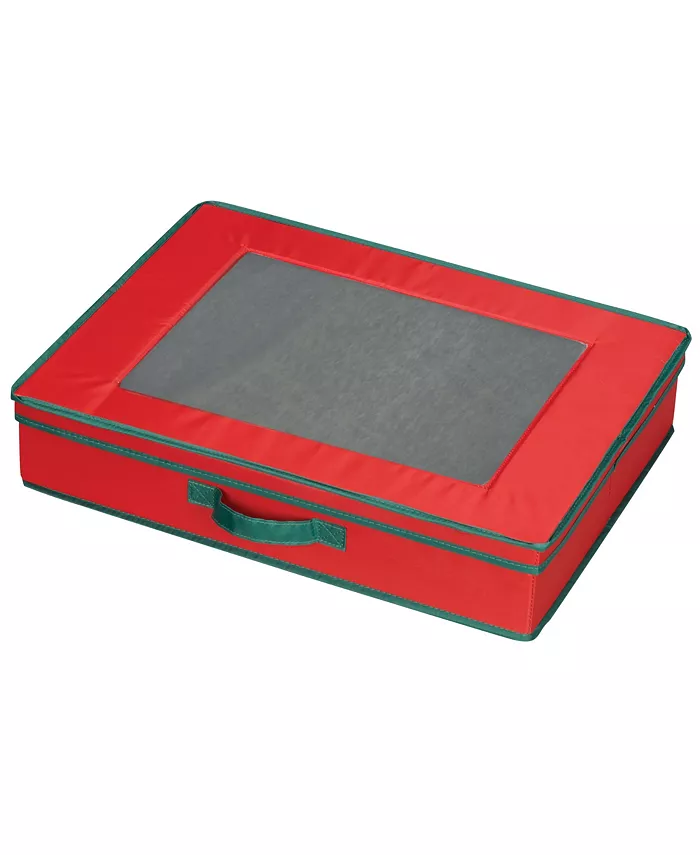 Household Essentials Holiday China Storage Tabletop Set Chest