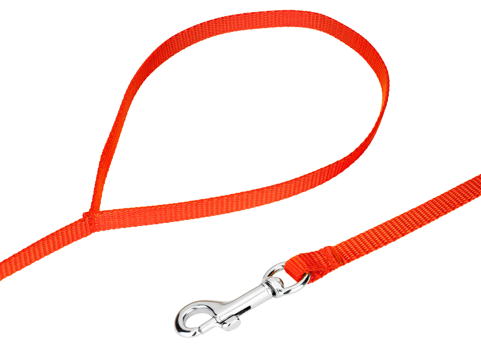 Country Brook Petz®  3/8 inch Nylon Dog Leash - Hot Orange， 6 Foot