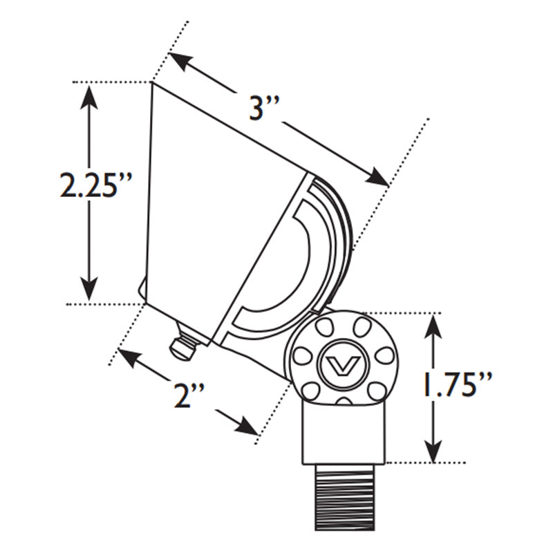 VOLT Infiniti G4 30 Integrated LED Brass Spotlight