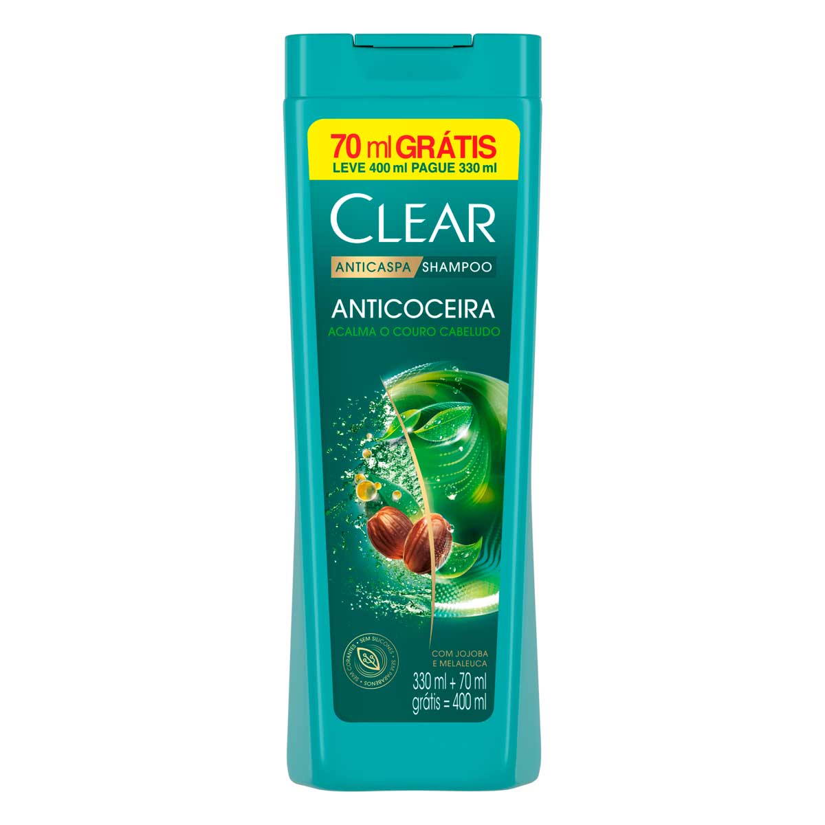 Shampoo Anticaspa Clear Botanique Anticoceira Leve 400 ml Pague 330 ml