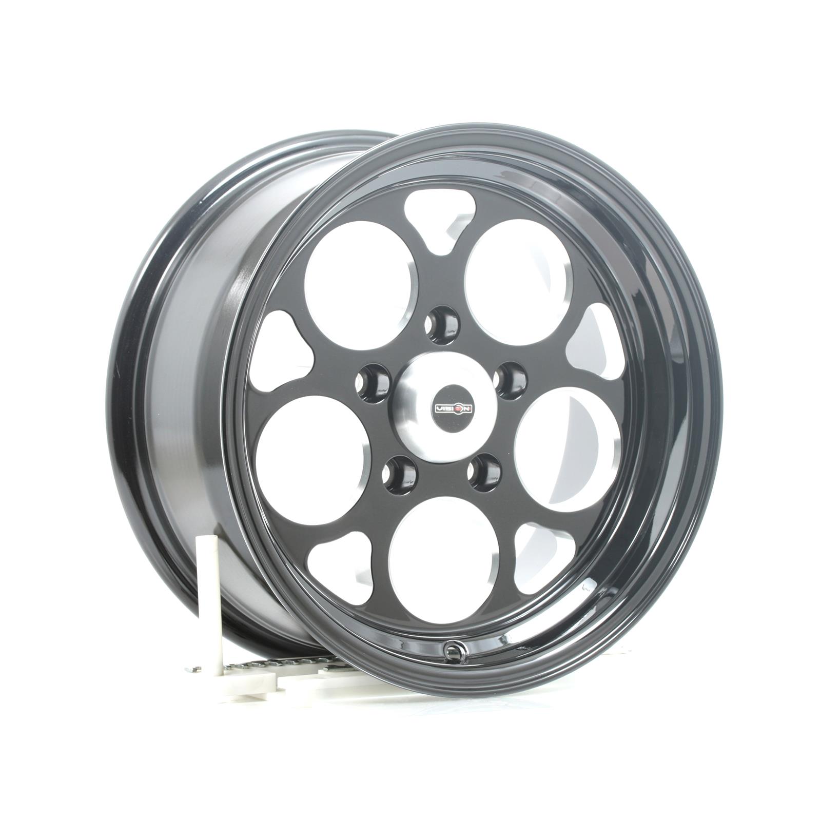 Vision Wheel 561-5761B0 Vision American Muscle 561 Sport Mag Series Milled Window Gloss Black Wheels
