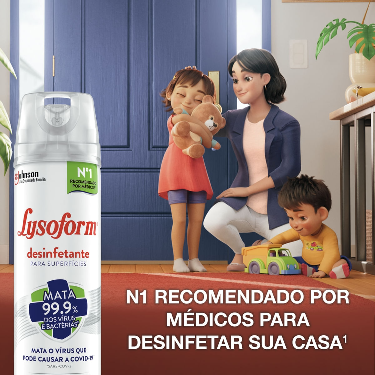 Desinfetante Aerossol Lysoform Lembrancas de Infancia 360ml