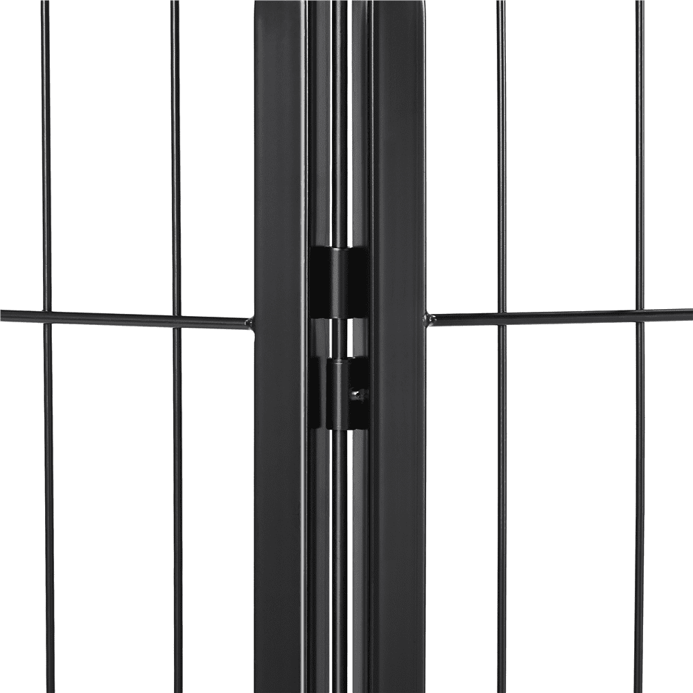 Yaheetech Dog Playpen， Metal， 24''H 8 Panels， Black