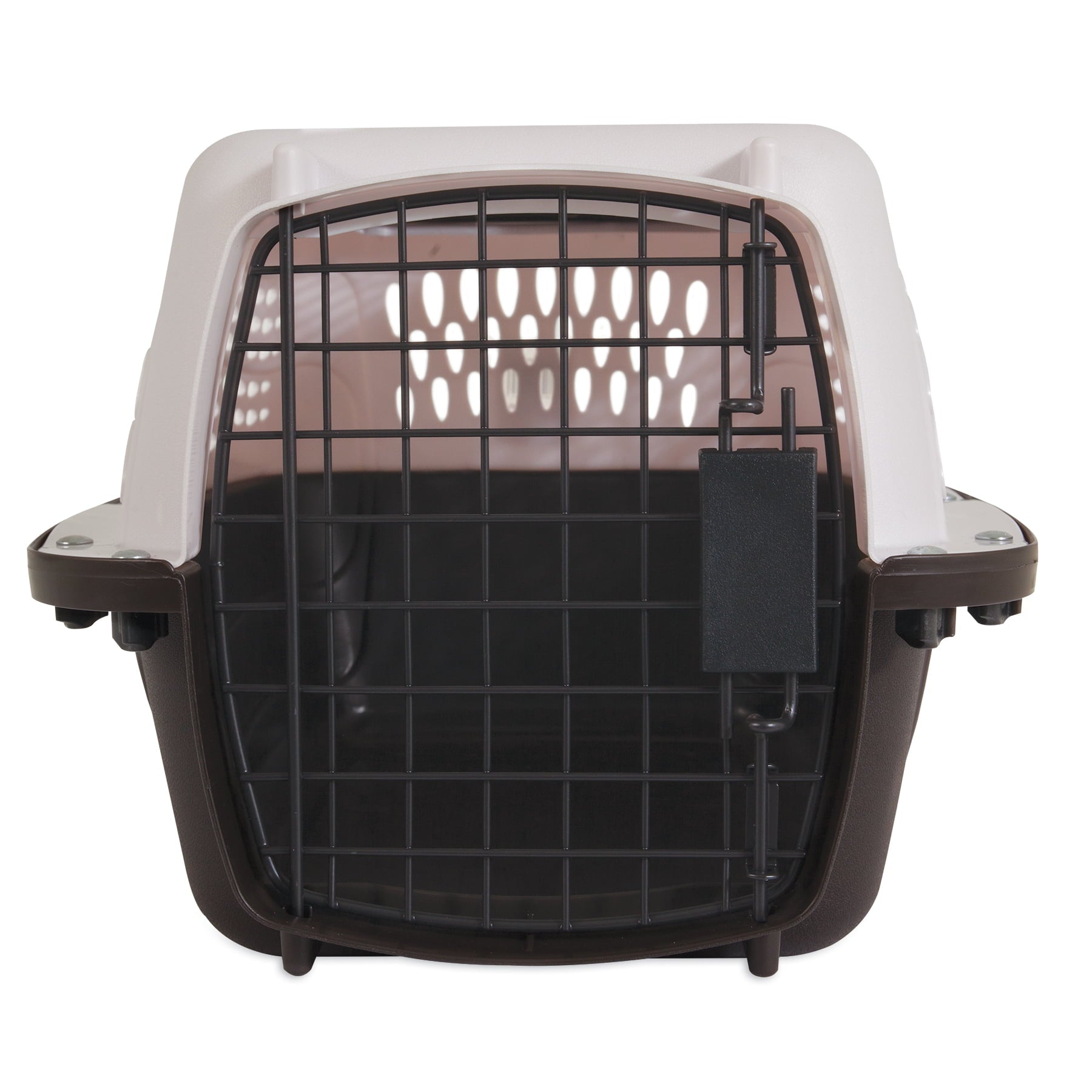 Petmate Double Door Top Load Pet Kennel， White， 19