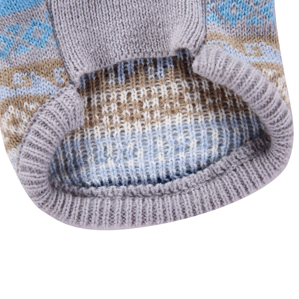 Hemoton Snowflake Pattern Sweater Christmas Pet Hoodies Pet Dog Clothes Sleeveless Dog Garment Pet Winter Clothing Size XXS Blue