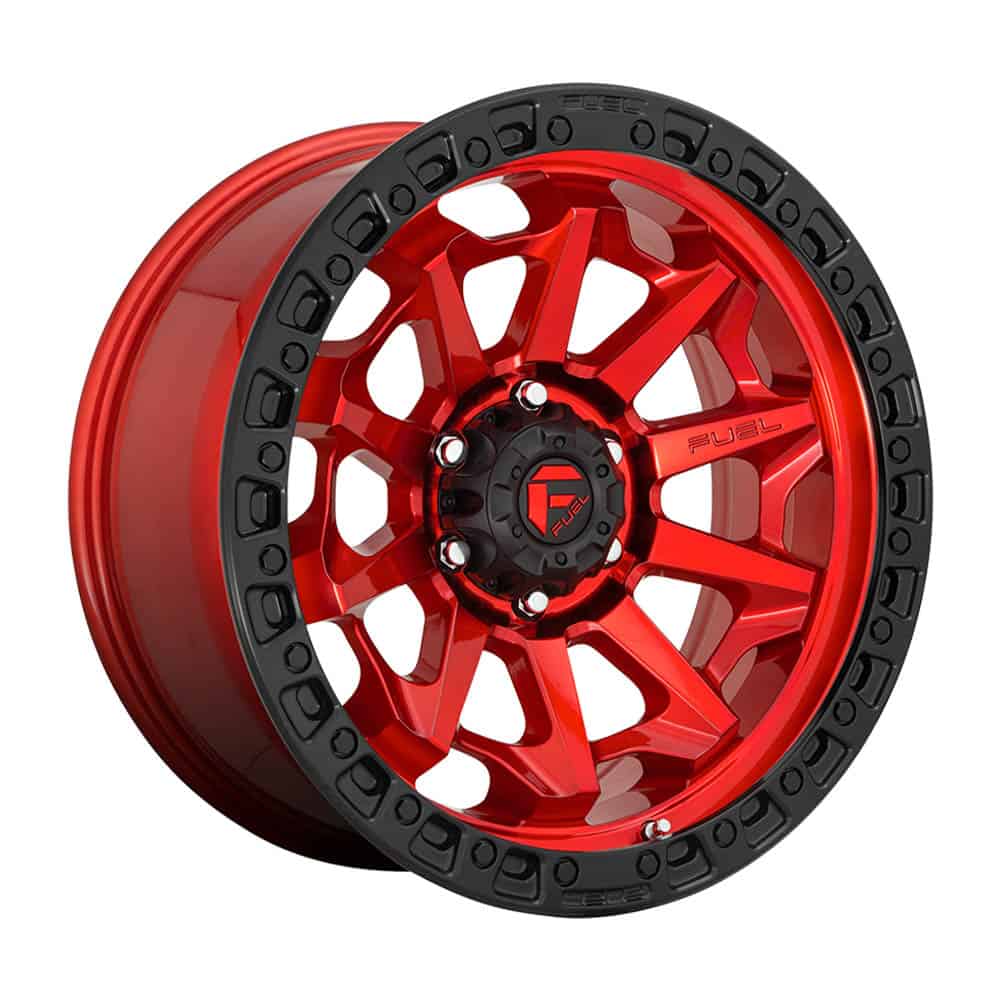 Fuel 1PC D695 COVERT D695 20X10 8X180 GL-RED-BBR -18MM