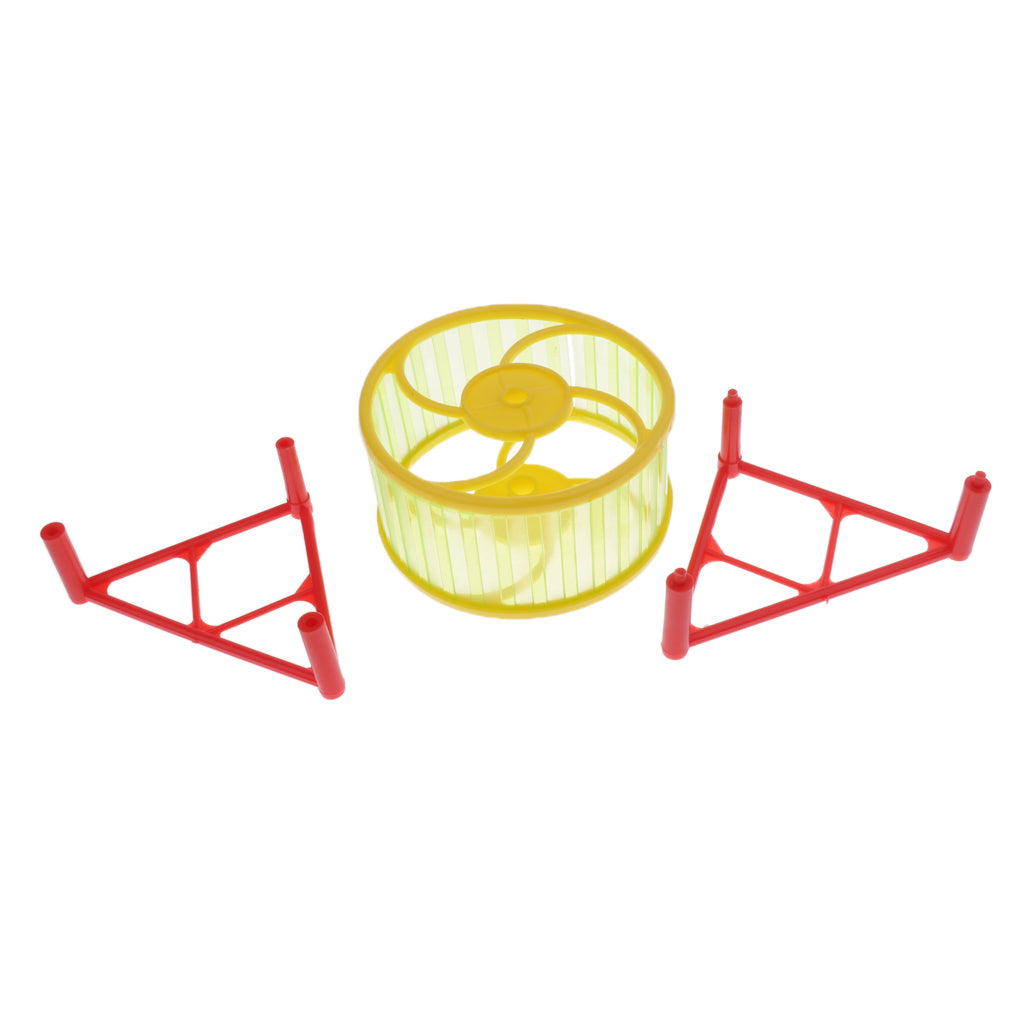 Exercise Jogging Running Wheel Toy Gerbils， Rats， Hamsters， Small Animals - Green