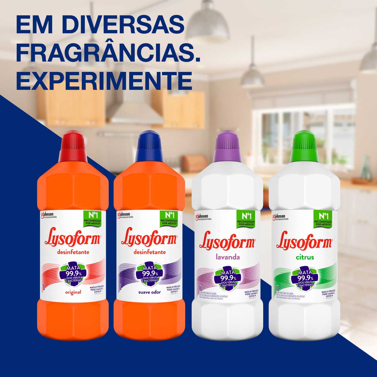 Desinfetante Liquido Lysoform Lavanda 1L