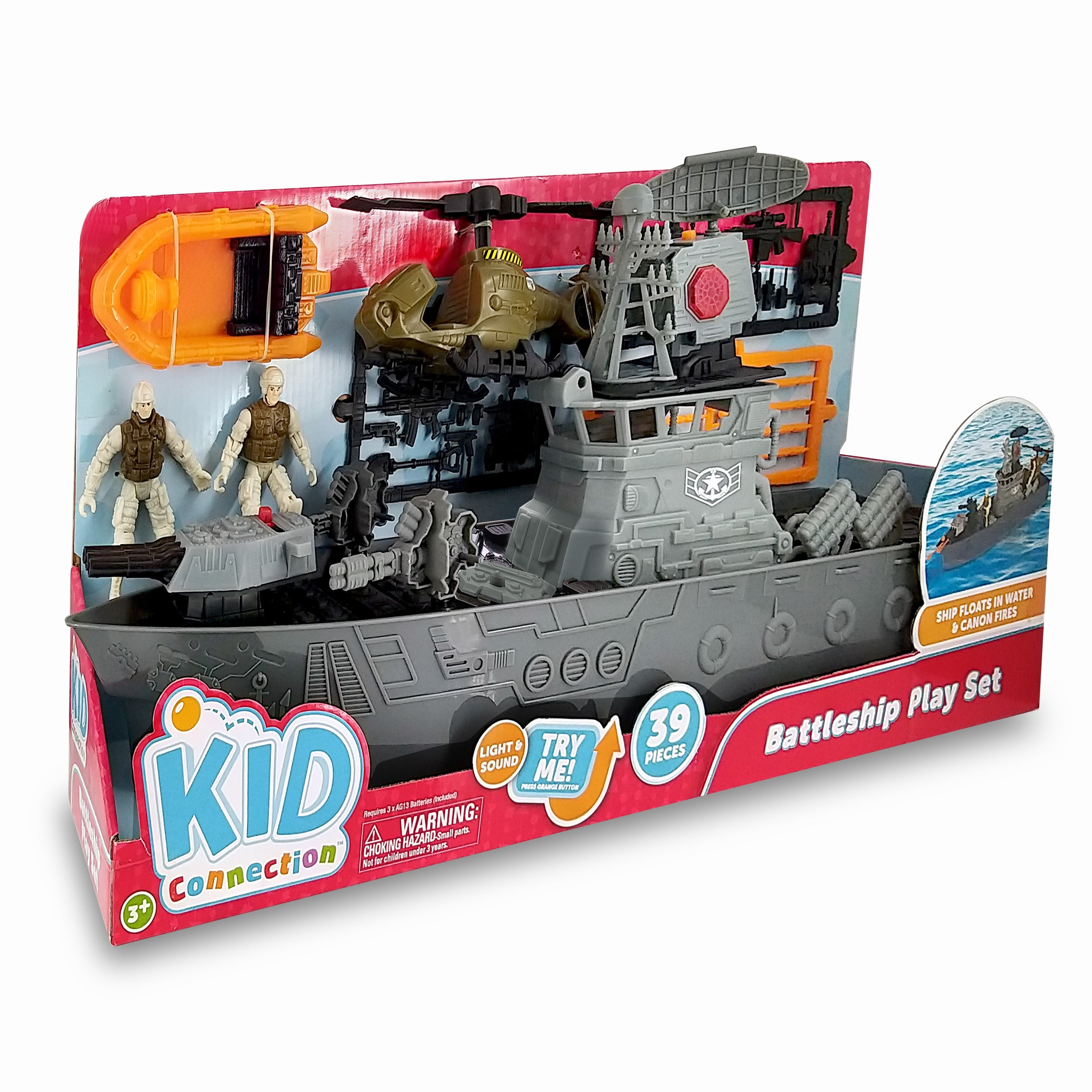 Kid Connection Battle Ship Play Set， 39 Pieces