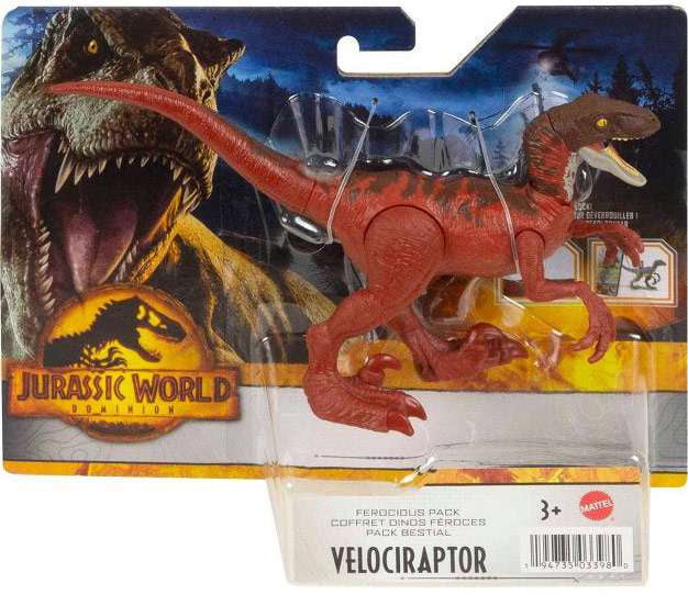 Jurassic World Ferocious Pack Dinosaur Action Figure 3 Year Olds and Up