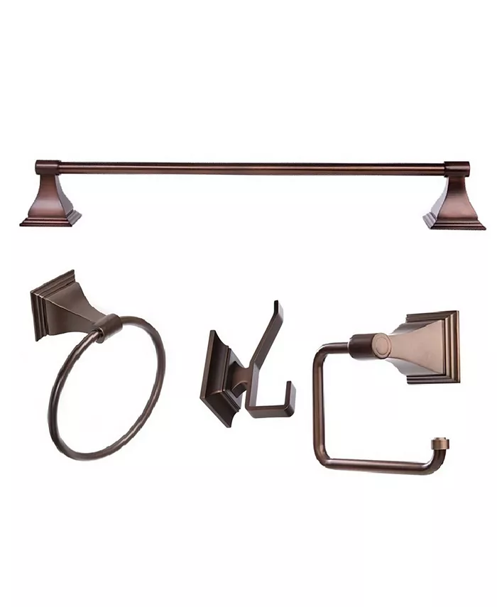 Arista Bath Products Arista Leonard 4-Pc. Set Oil-Rubbed Bronze Finish