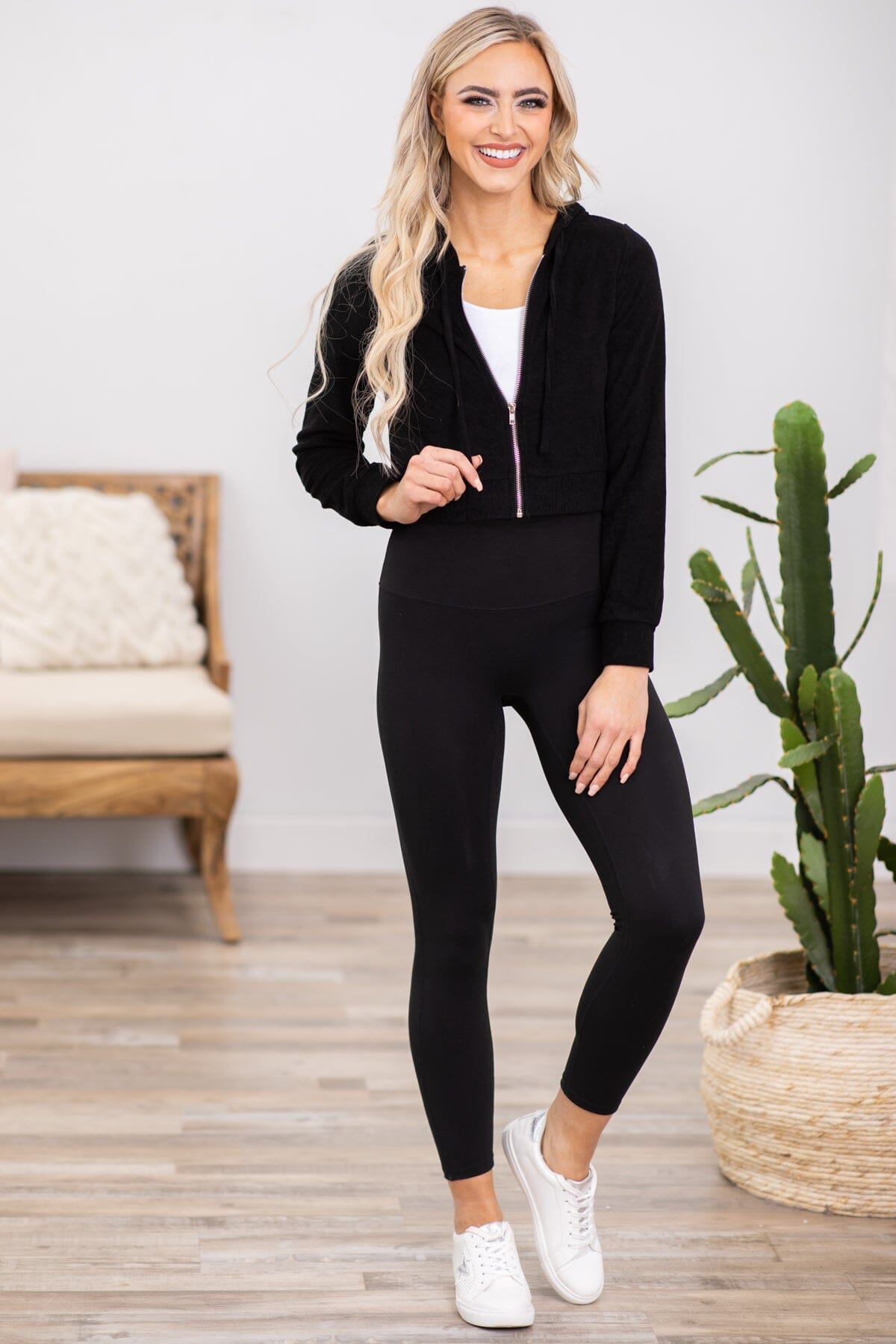 Black Full Zip Sweatshirt