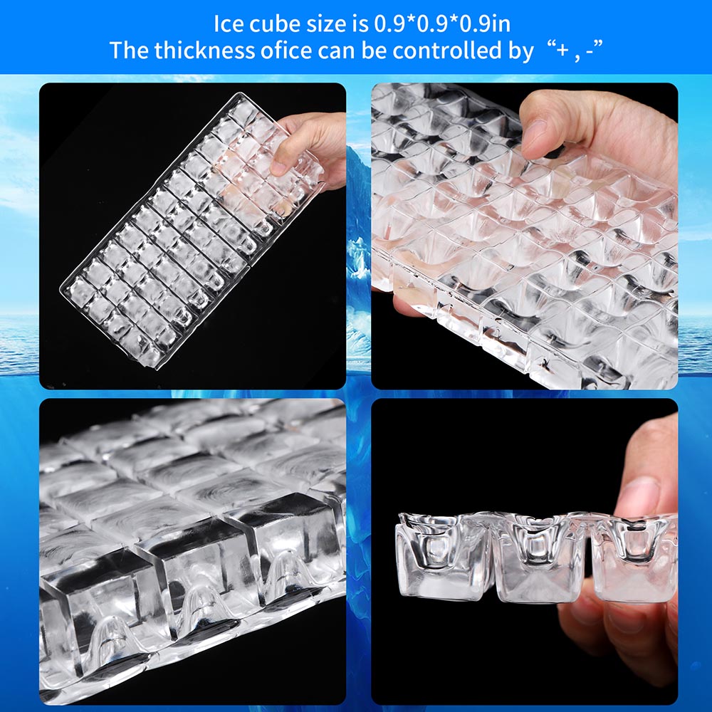 Yescom Ice Cube Maker 200lbs/24h Self-sterilizing