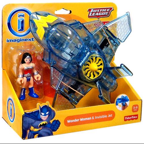 DC Super Friends Imaginext Wonder Woman and Invisible Jet Figure Set