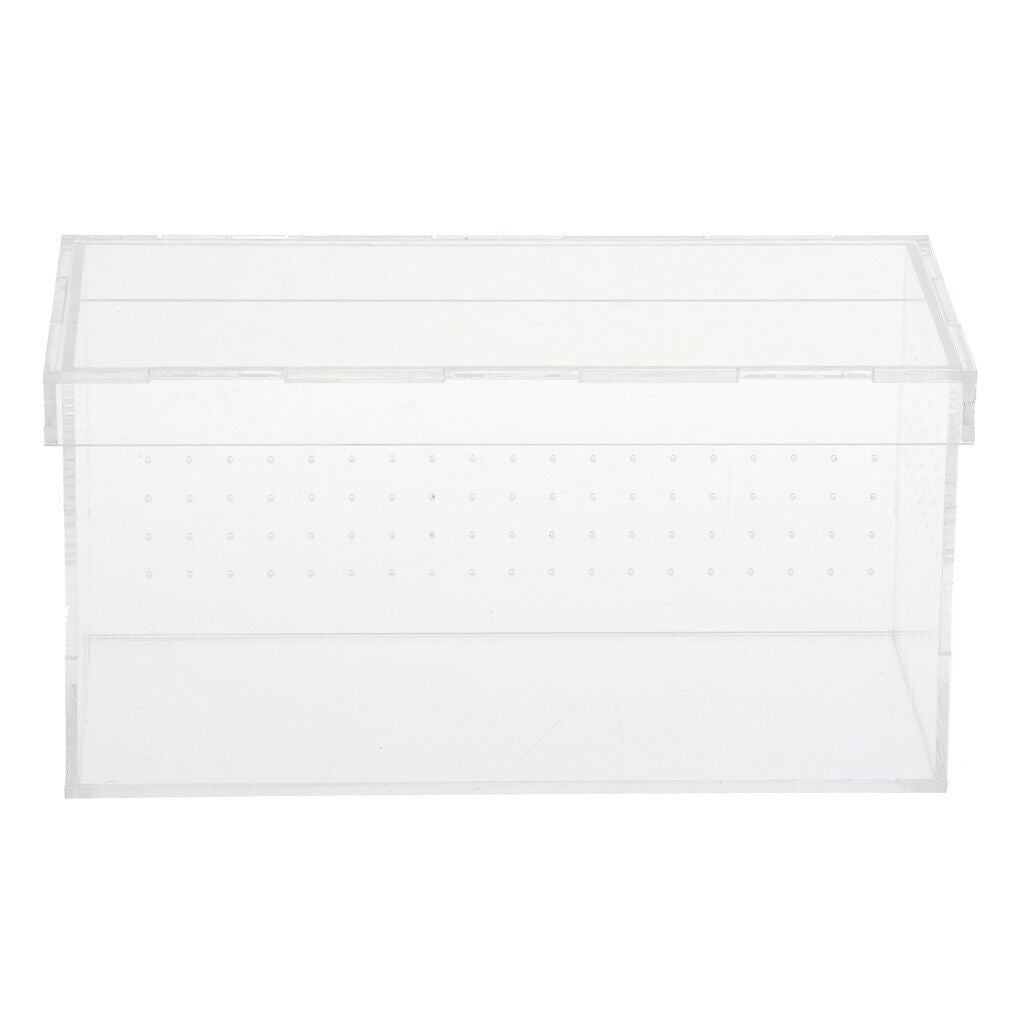 Clear Acrylic Pet Reptile Holder Terrarium Habitat Breeding Box Turtle Tank Cage