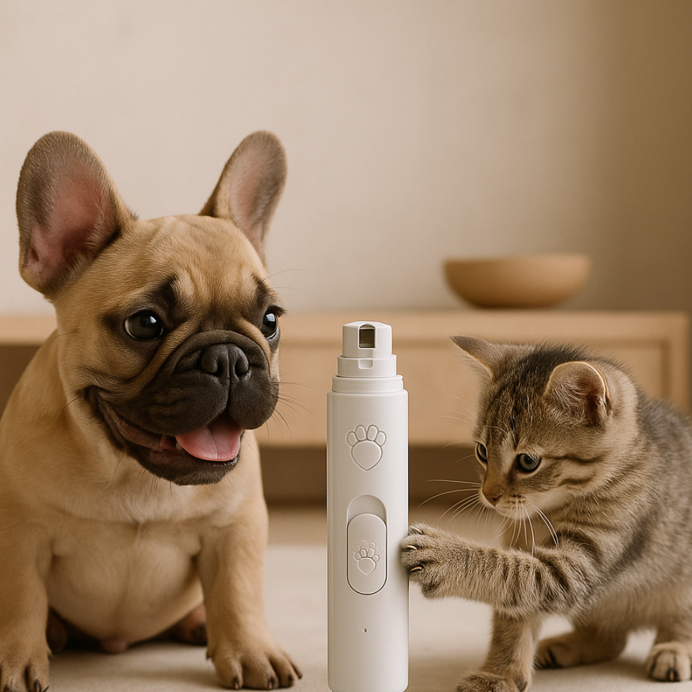 Pet Nail Grinder | Quiet Rechargeable Nail File with LED Light for Dogs & Cats