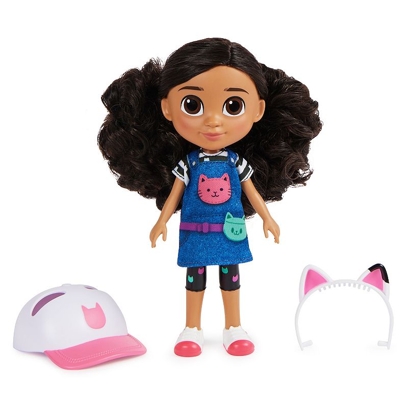 Spin Master Gabby's Dollhouse 8-inch Gabby Girl Doll (Travel Edition) with Accessories