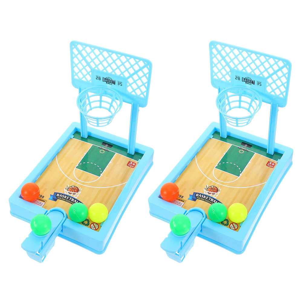 HOMEMAXS 2 Sets Tabletop Basketball Game Toy With 4 Balls Novelty Shooting Game for Kids