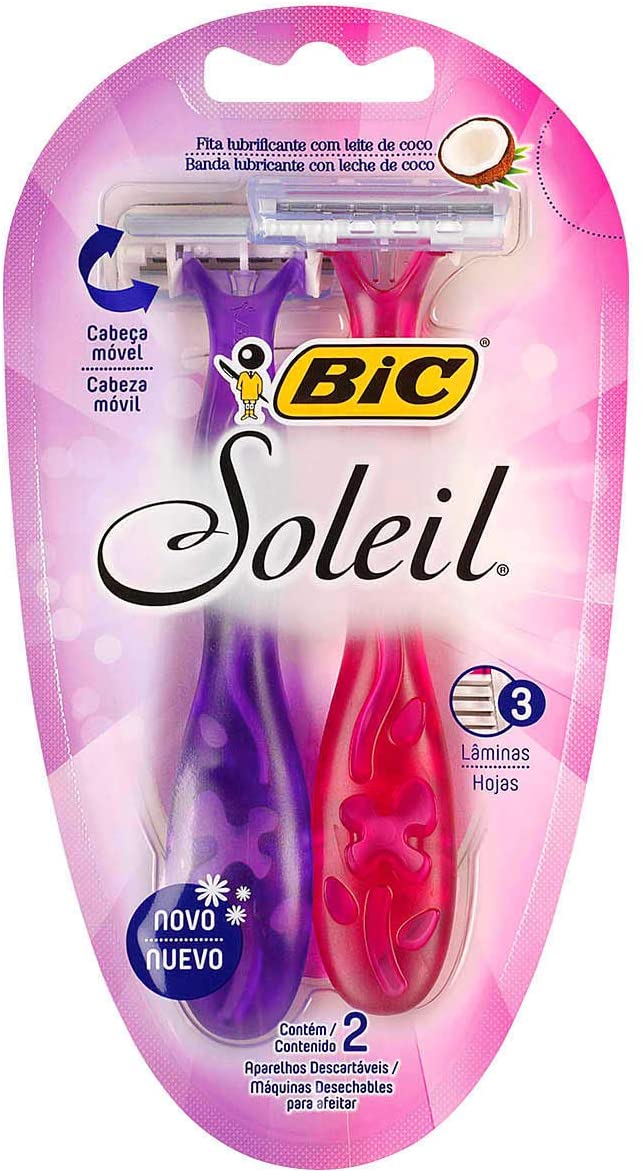 Aparelho para Depilar Descartavel Bic Soleil 2 Unidades