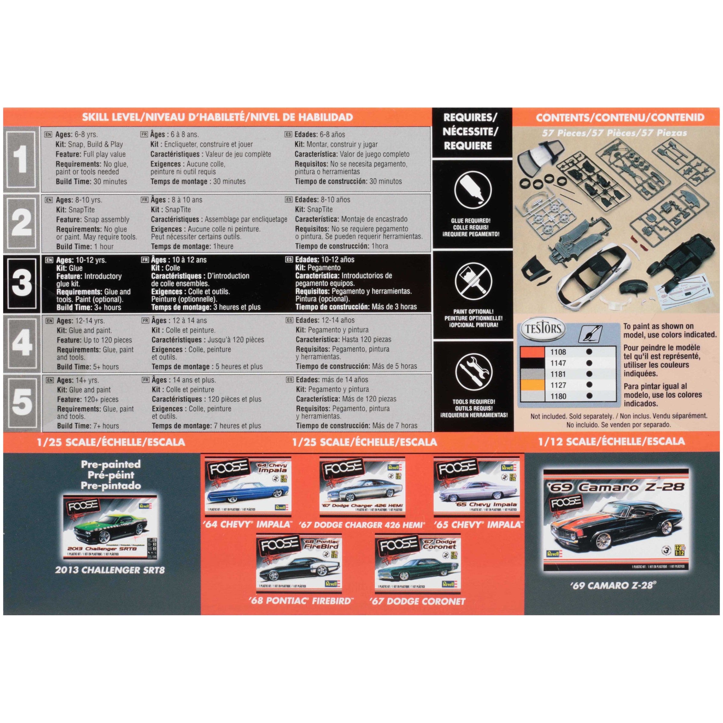 Revell® Foose Design Pre-Painted 2015 Corvette Stingray™ Plastic Collectible Model Car Kit 58 Pc Box