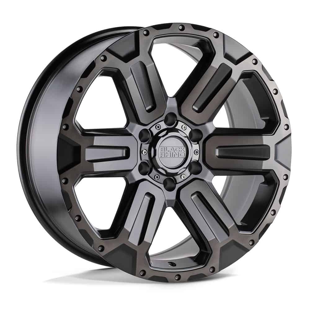 Black Rhino BLWKA 20X9 6X5.5 M-GNMTL-BRSH 12MM