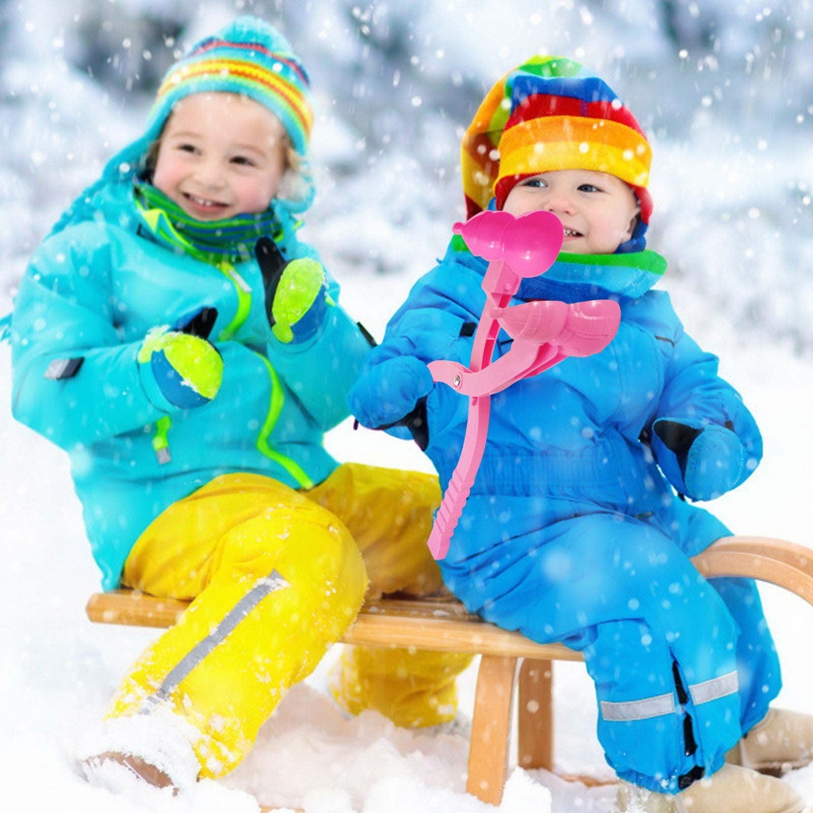 Fridja Snow Snowball Maker Clip Maker Animal Shaped Snow Sand Mold Tool Winter Kids