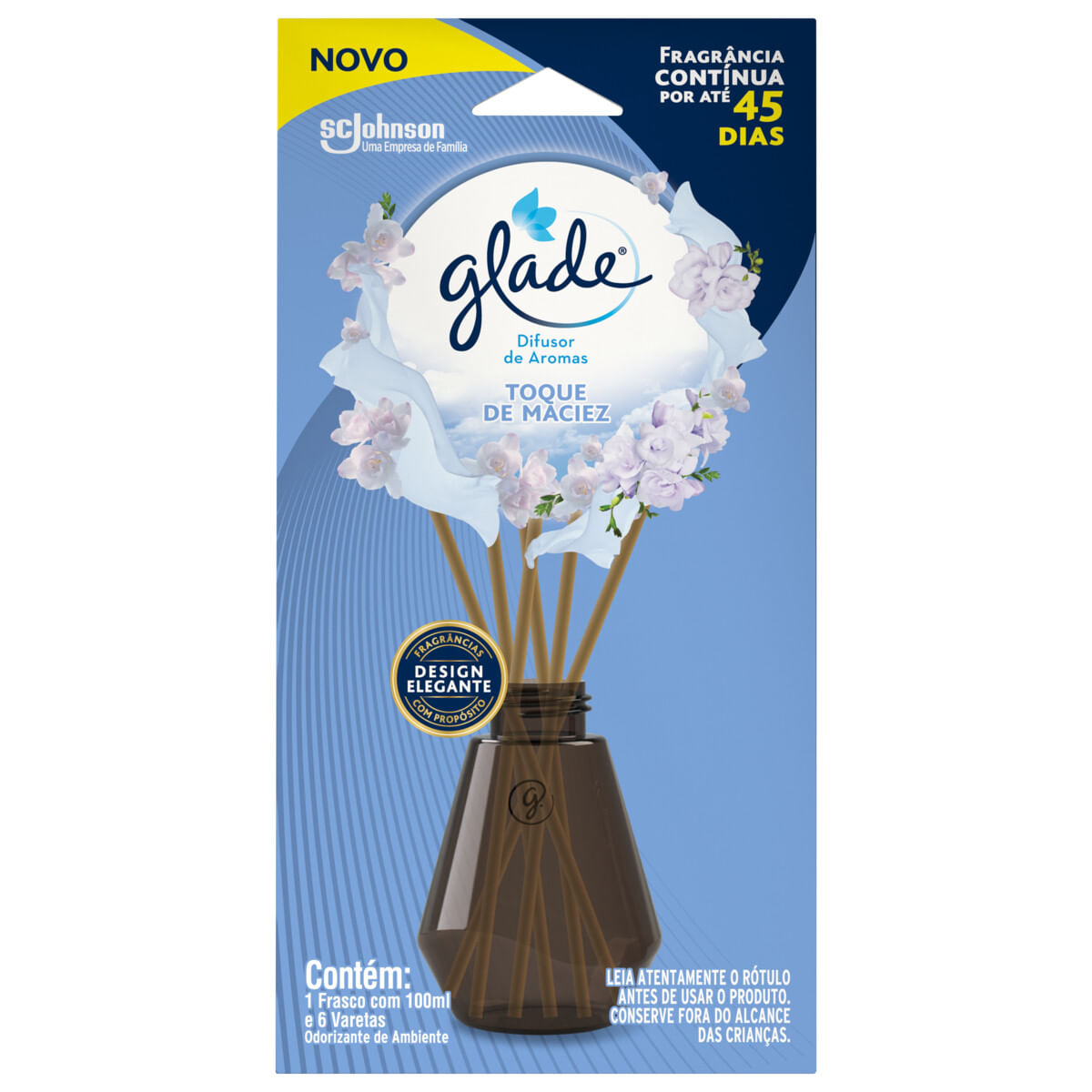 Desodorizador Glade Difusor Toque de Maciez 100ml
