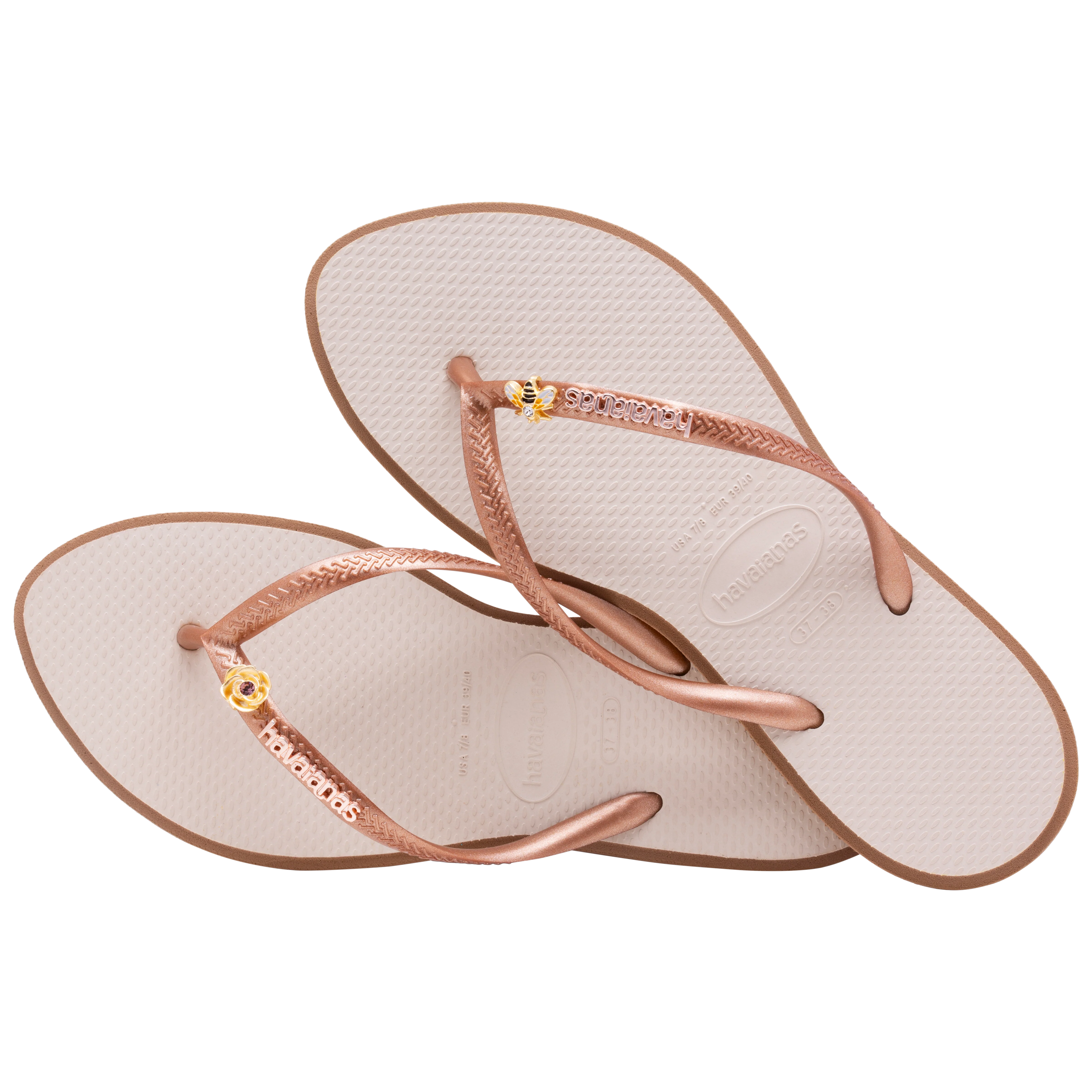 Pin Havaianas Flor Swarovski