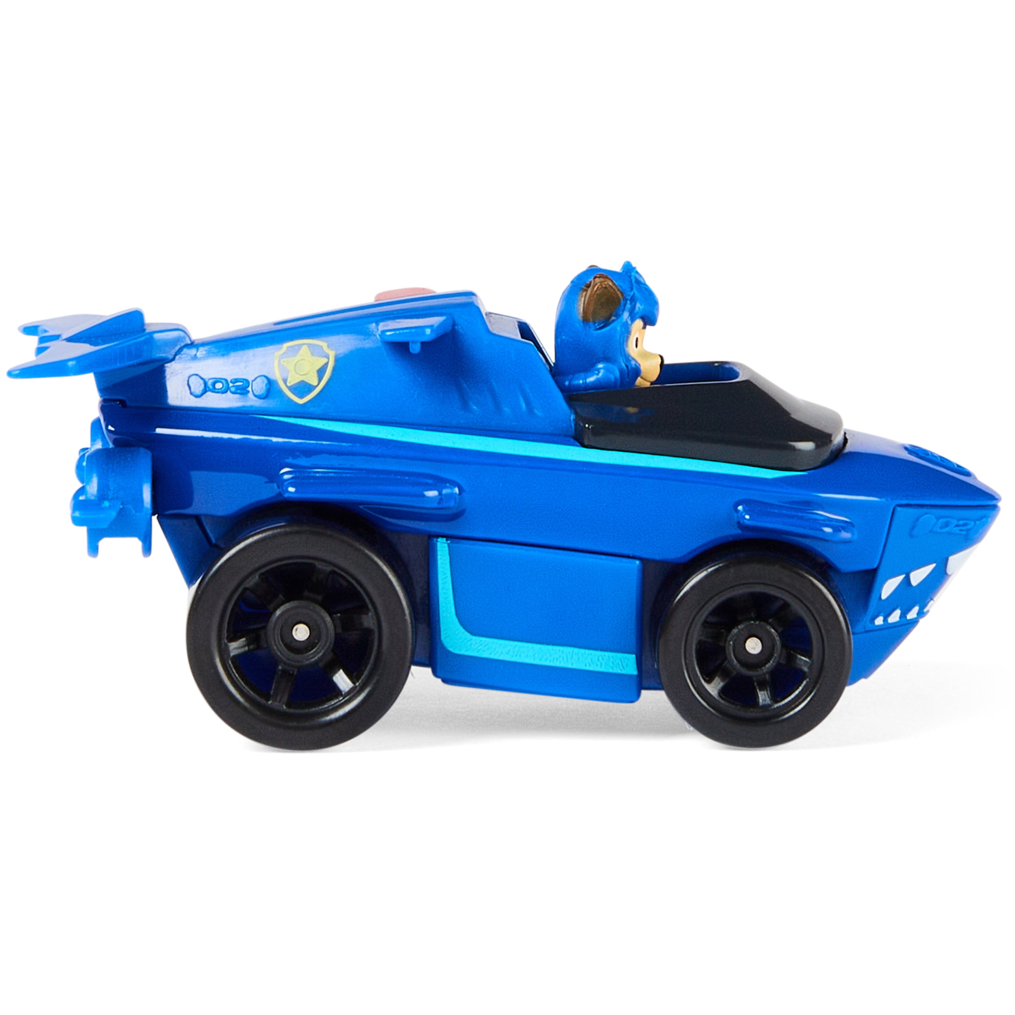 PAW Patrol Aqua Pups， True Metal Chase 1:55 scale Die-Cast Toy Car for Ages 3 and up