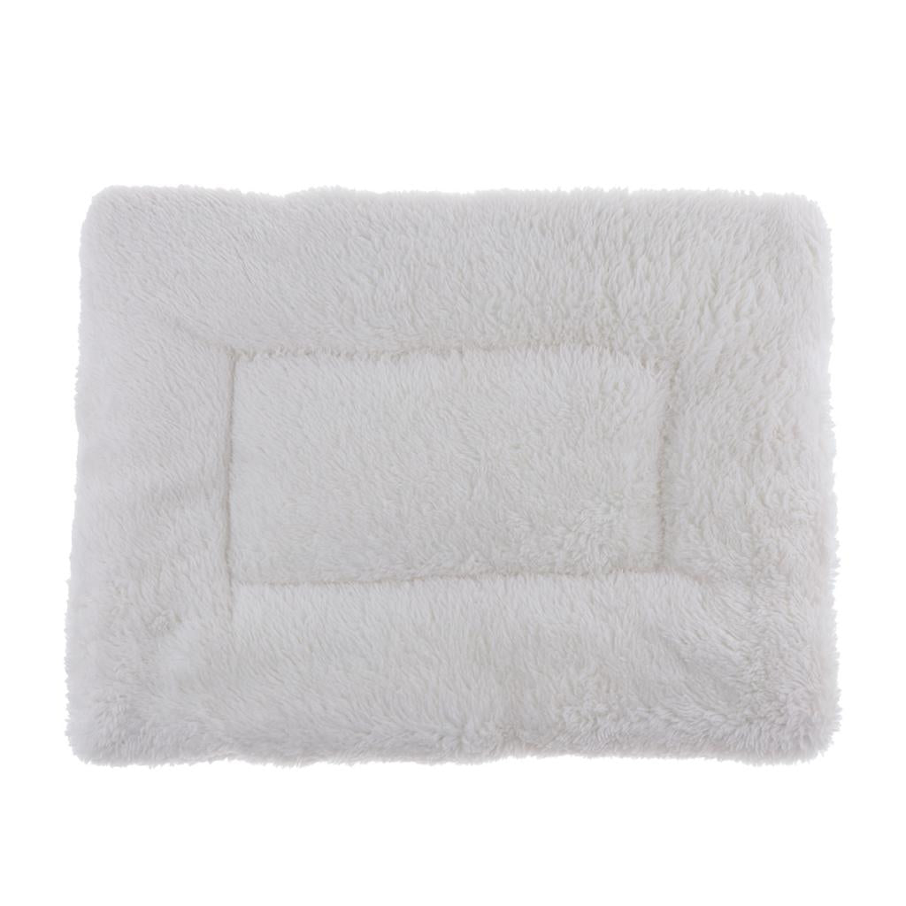 Dog Crate Pad Comfortable Soft Crate Mat Rectangle Pet Crate Pad Slip Machine Washable Dog Kennel Pad Cushion for Pets Sleeping Blue S