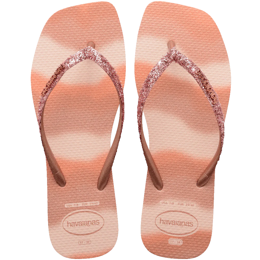 Chinelo Havaianas Slim Square Glitter Party