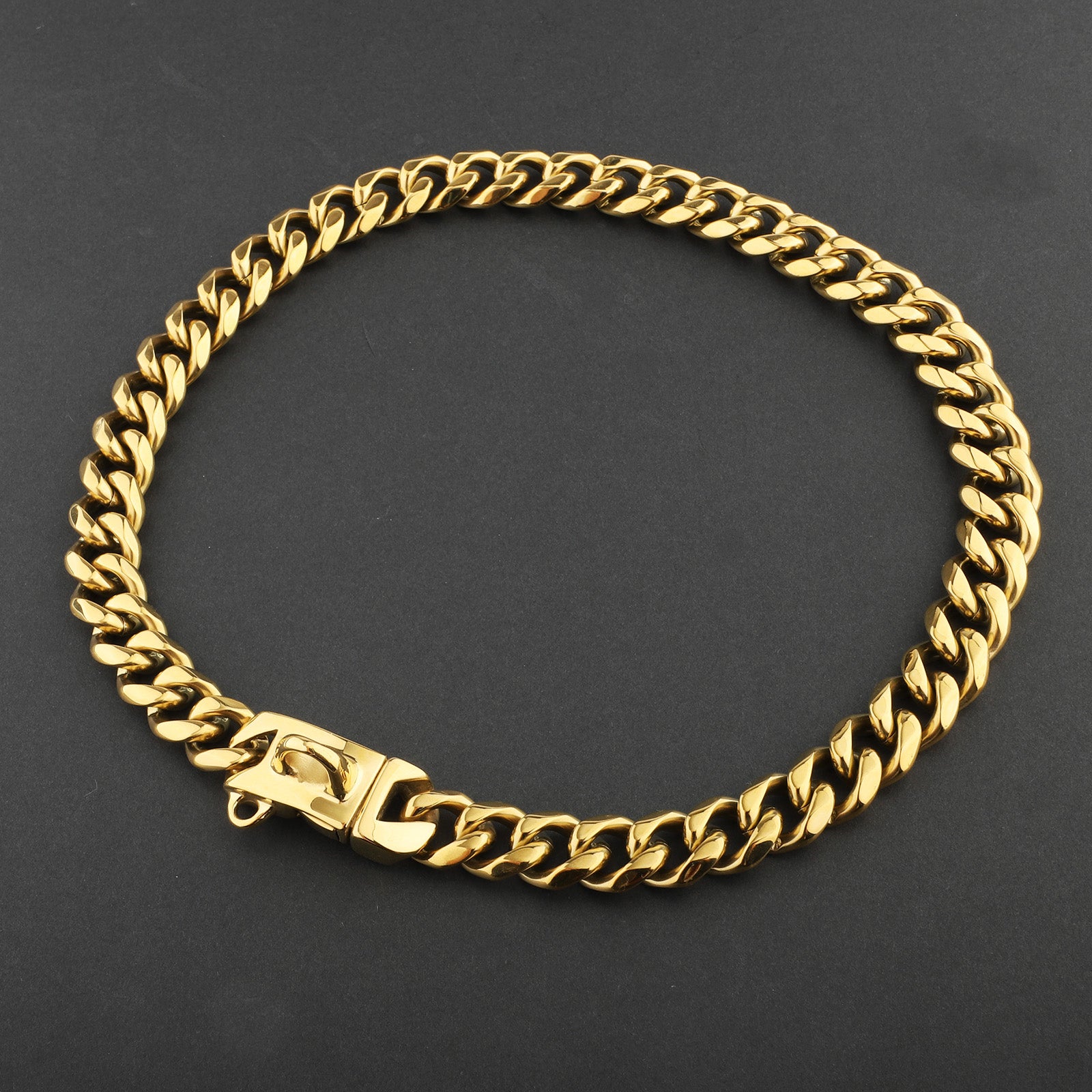 20'' Pet Chain Collar， TSV Stainless Steel Gold Pet Dog Leash Chain Collar with Design Secure Snap Buckle， Heavy Duty Chew Proof Dog Metal Chain Necklace Collar for Pets Xmas Gifts