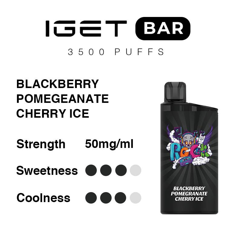 IGET Bar - Blackberry Pomegranate Cherry Ice (3500 Puffs)