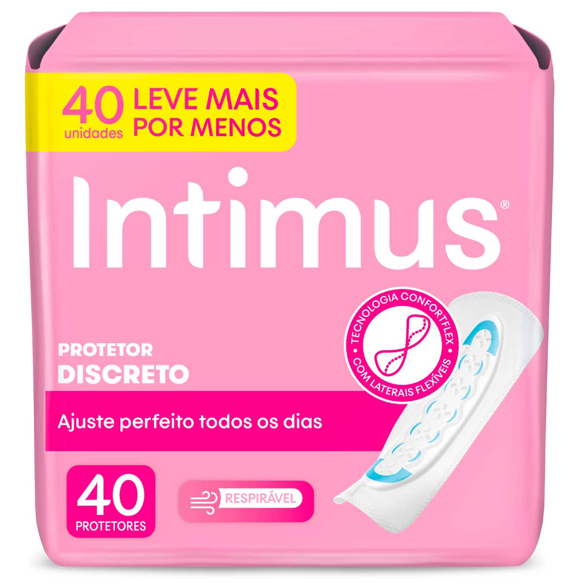 Protetor Diario Discreto Ultrafino Intimus 40 Unidades