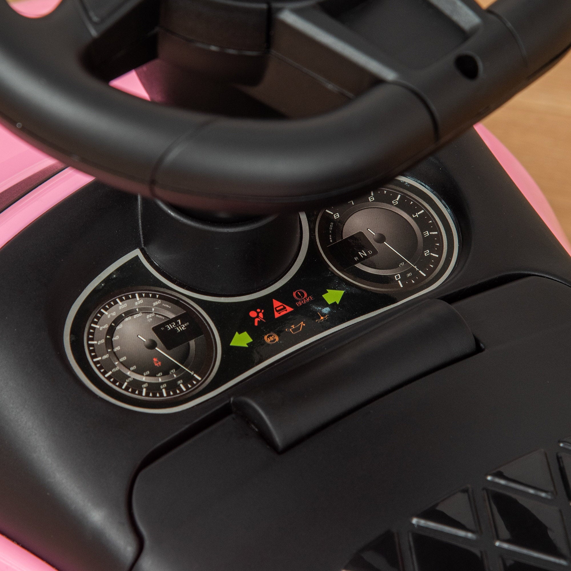 Aosom Sliding Car Foot-to-Floor Ride-On with Horn and Music